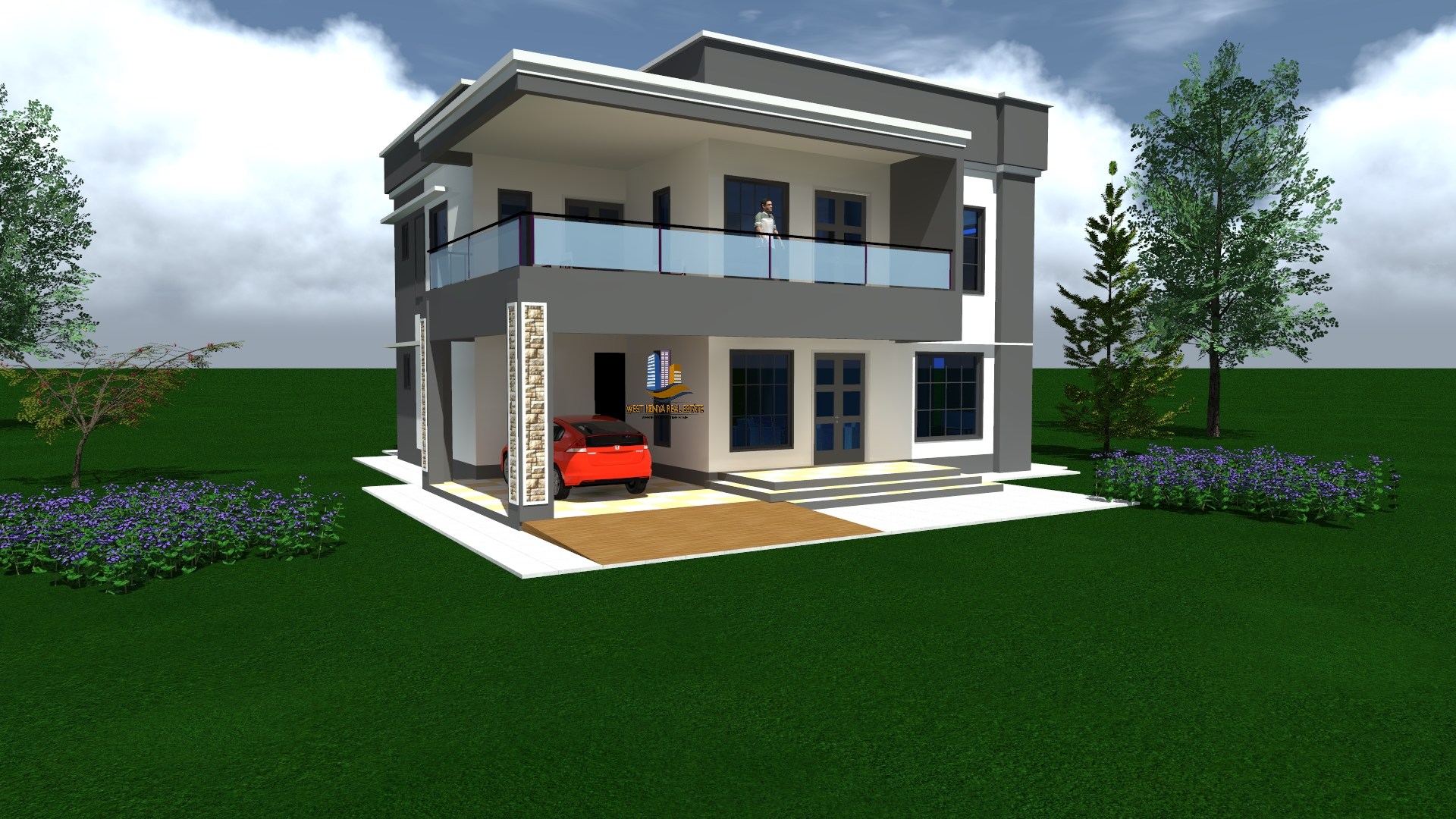 house plan kenya, four bedroom house plan kenya, maisonette house plan kenya