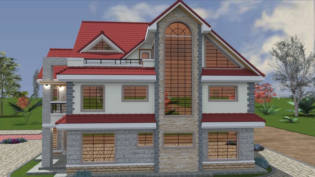3BR Maisonette House Designs in Kenya