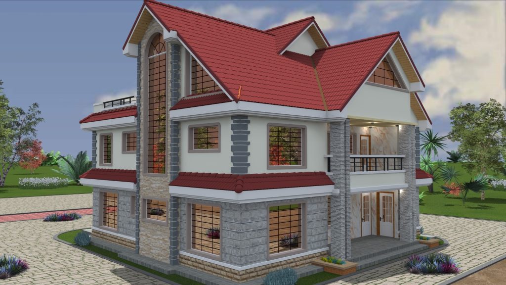 2BR Maisonette House Designs in Kenya