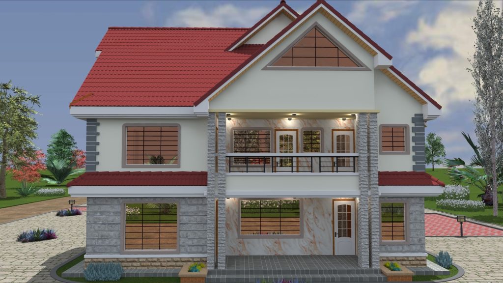 4BR Maisonette House Designs in Kenya