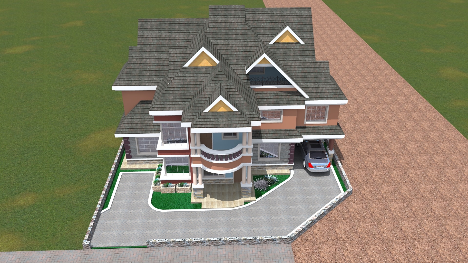 4 bedroom maisonette house plans Kenya