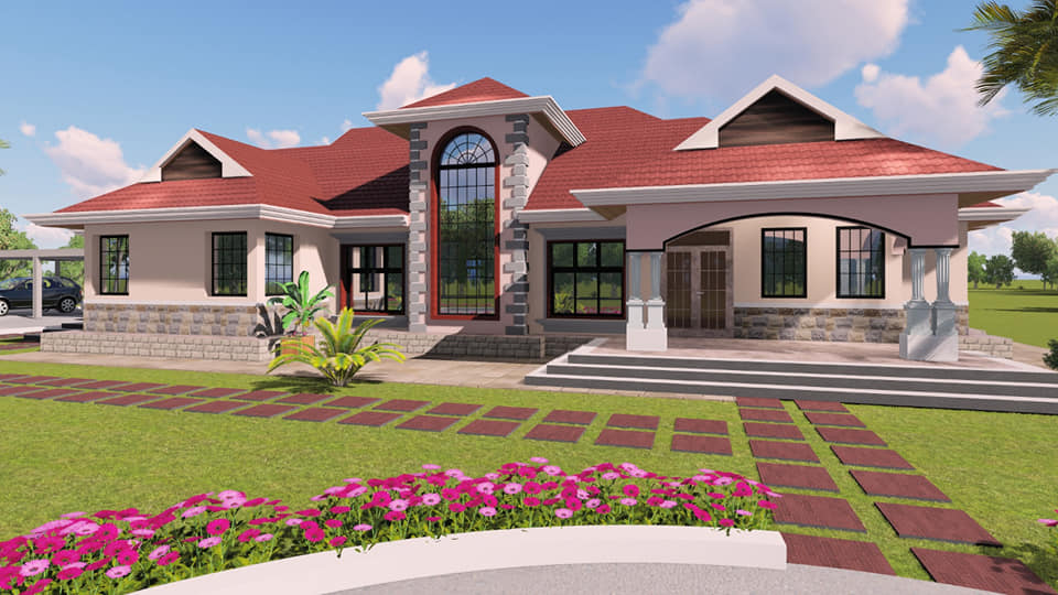 5 Bedroom Bungalow Building Plans in Kenya