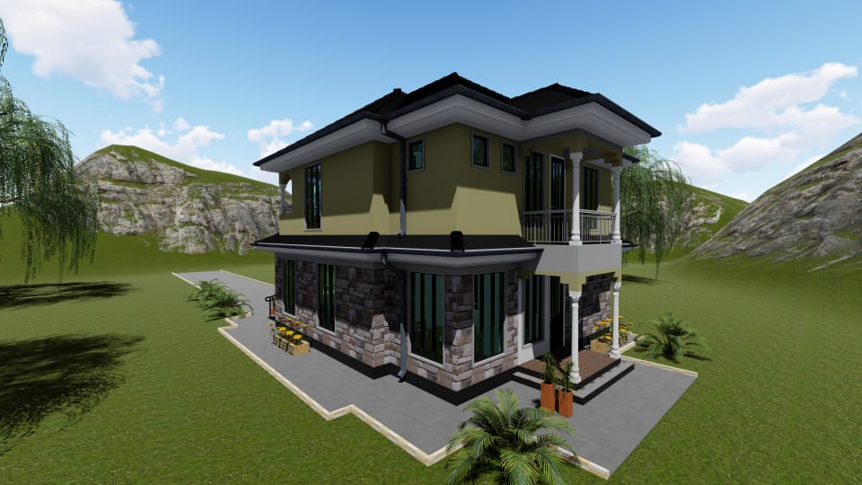 4 Bedroom Maisonette Building Plans