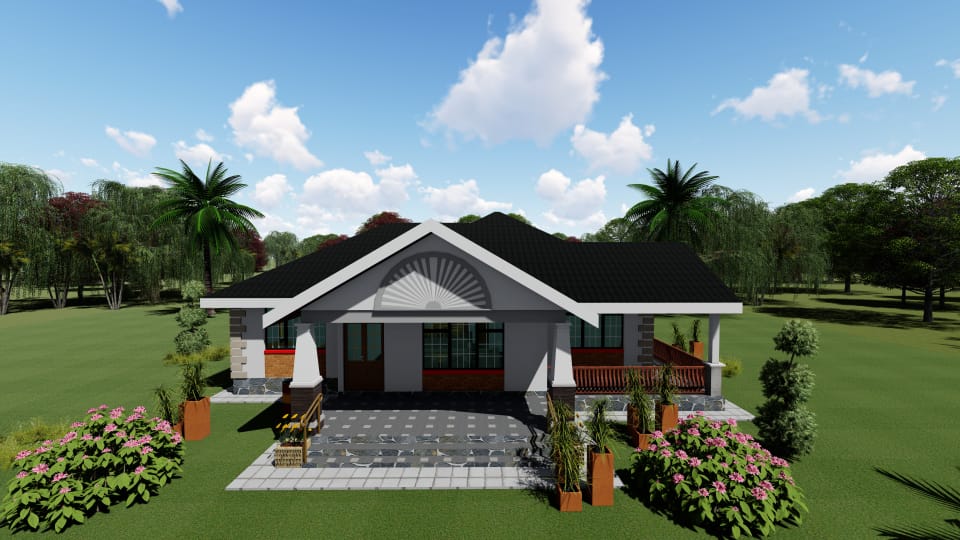 4 Bedroom Bungalow Building Plans