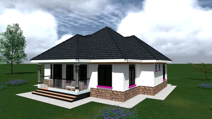 3BR Bungalow House Drawings in Kenya