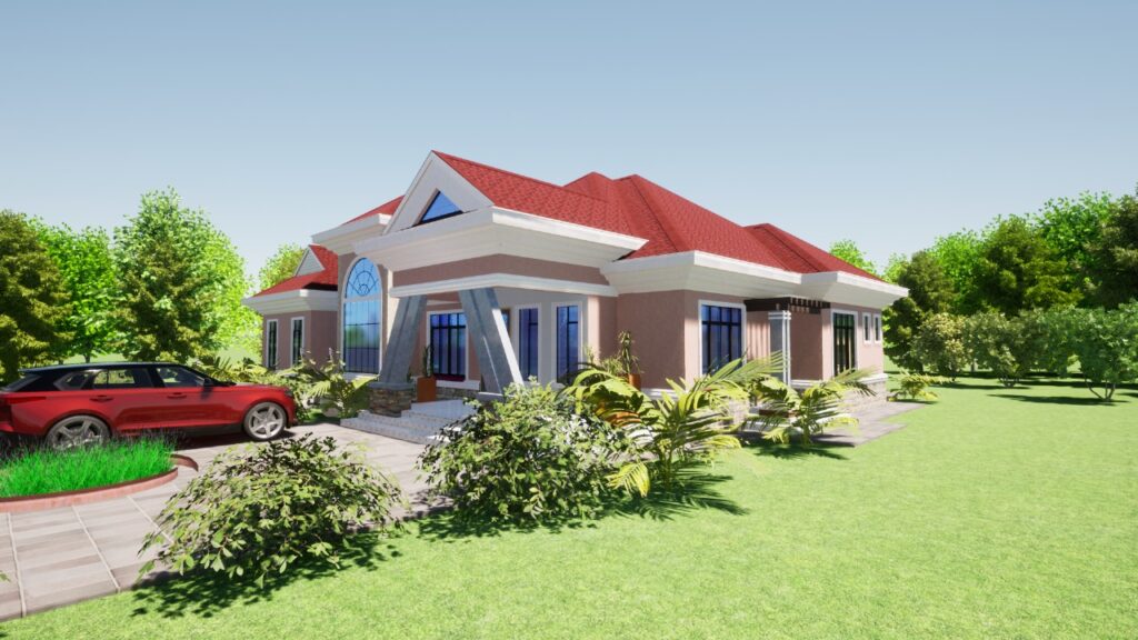 5 Bedroom Bungalow House Design in Kenya