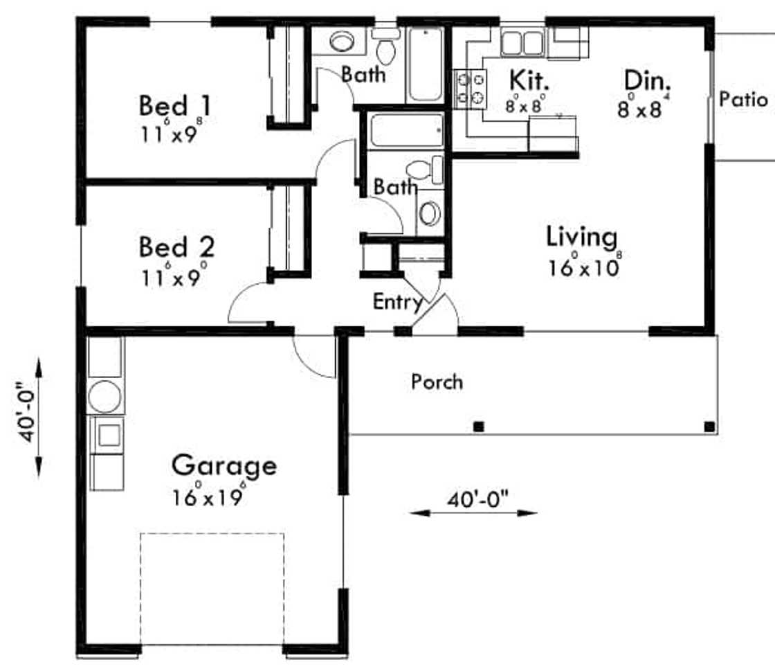 4Bedroom Double Garage House Plans